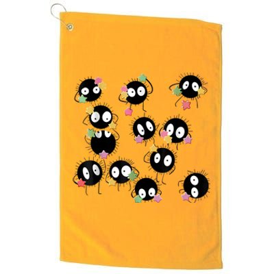 Sootballs Susuwatari The Soot Sprites For Anime Lovers Platinum Collection Golf Towel