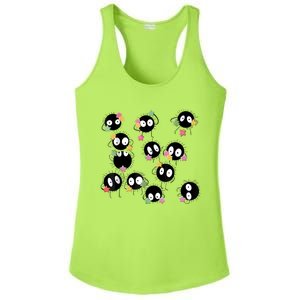 Sootballs Susuwatari The Soot Sprites For Anime Lovers Ladies PosiCharge Competitor Racerback Tank