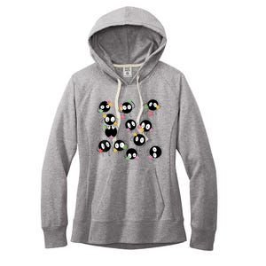 Sootballs Susuwatari The Soot Sprites For Anime Lovers Women's Fleece Hoodie