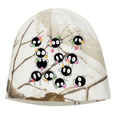 Sootballs Susuwatari The Soot Sprites For Anime Lovers Kati - Camo Knit Beanie