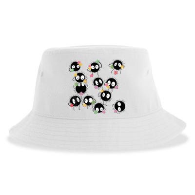 Sootballs Susuwatari The Soot Sprites For Anime Lovers Sustainable Bucket Hat