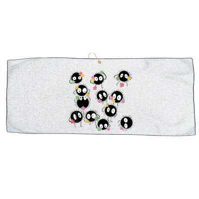 Sootballs Susuwatari The Soot Sprites For Anime Lovers Large Microfiber Waffle Golf Towel