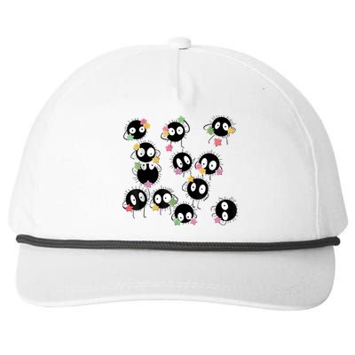 Sootballs Susuwatari The Soot Sprites For Anime Lovers Snapback Five-Panel Rope Hat