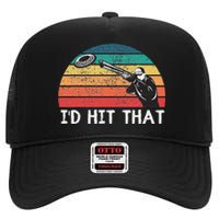 Skeet Shooting Trap Sporting Clay Target I'd Hit That High Crown Mesh Back Trucker Hat