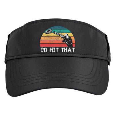 Skeet Shooting Trap Sporting Clay Target I'd Hit That Adult Drive Performance Visor