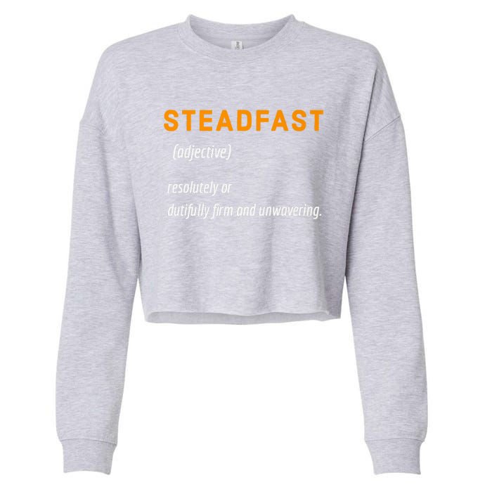 STEADFAST3 Cropped Pullover Crew