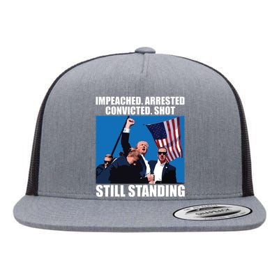 Still Standing Trump Flat Bill Trucker Hat