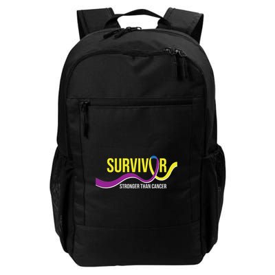 Survivor Stronger Than Cancer Bladder Cancer Awareness Backpack