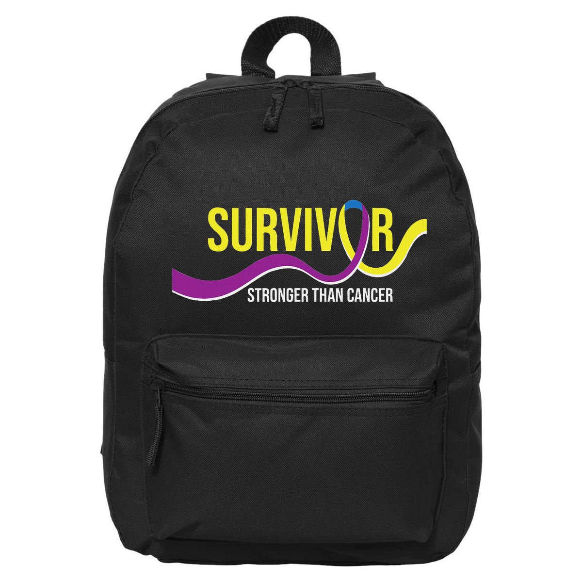 Survivor Stronger Than Cancer Bladder Cancer Awareness 16 in Basic Backpack