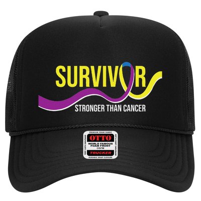 Survivor Stronger Than Cancer Bladder Cancer Awareness Trucker Hat