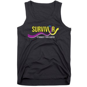 Survivor Stronger Than Cancer Bladder Cancer Awareness Tank Top