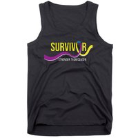 Survivor Stronger Than Cancer Bladder Cancer Awareness Tank Top