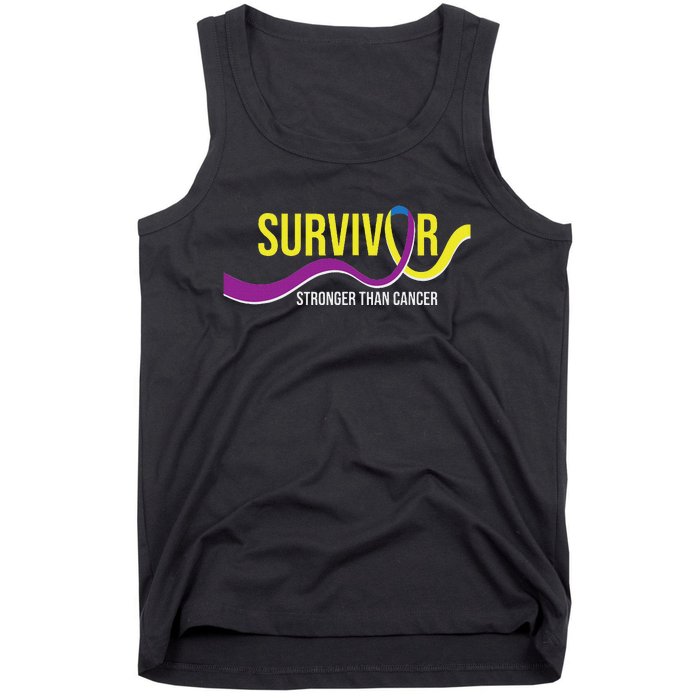 Survivor Stronger Than Cancer Bladder Cancer Awareness Tank Top