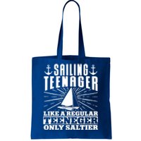 Sailboat Sailing Teenager Boat Boating Gift Tote Bag