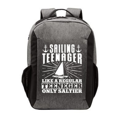 Sailboat Sailing Teenager Boat Boating Gift Vector Backpack