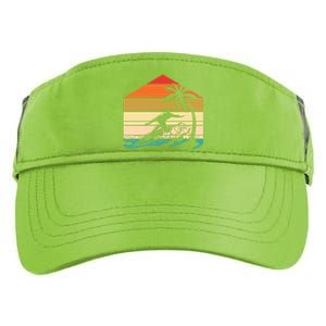 Surfer Summer Tropical Sunset Adult Drive Performance Visor