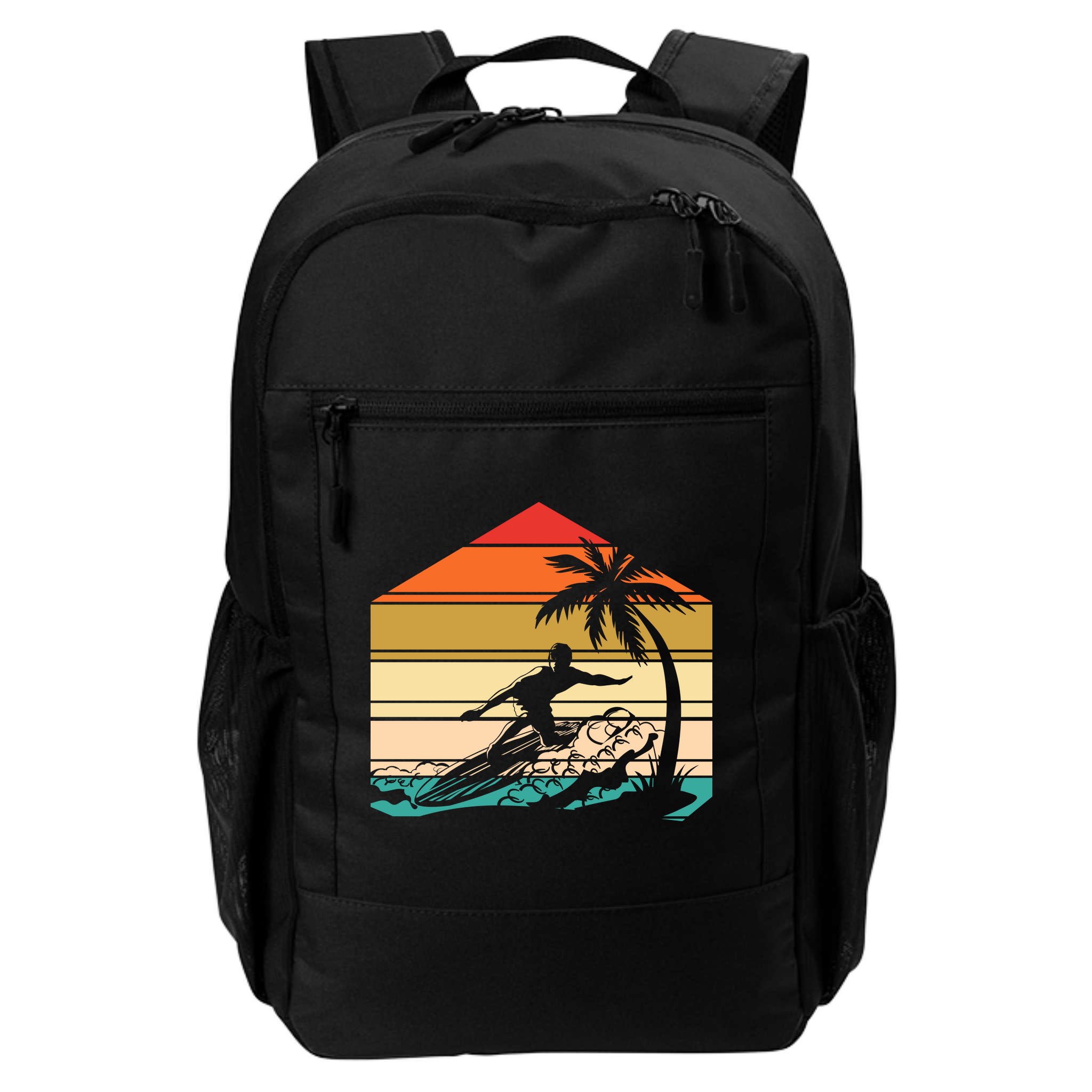 Surfer Summer Tropical Sunset Backpack