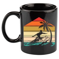 Surfer Summer Tropical Sunset 11oz C Handle Ceramic Mug