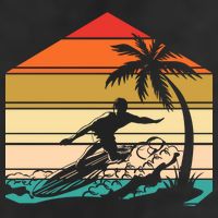 Surfer Summer Tropical Sunset 11oz C Handle Ceramic Mug