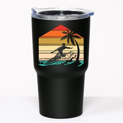 Surfer Summer Tropical Sunset Tumbler