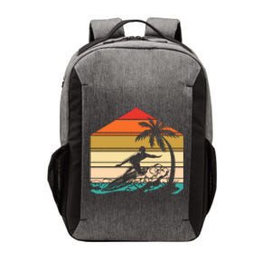 Surfer Summer Tropical Sunset Vector Backpack