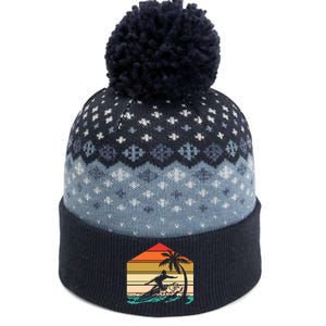 Surfer Summer Tropical Sunset The Baniff Cuffed Pom Beanie