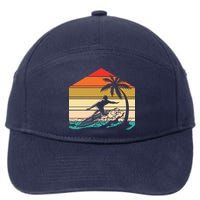 Surfer Summer Tropical Sunset 7-Panel Snapback Hat