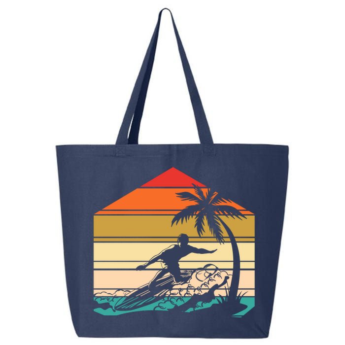 Surfer Summer Tropical Sunset 25L Jumbo Tote