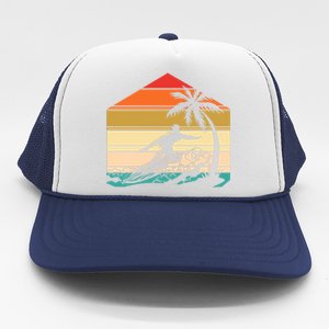 Surfer Summer Tropical Sunset Trucker Hat