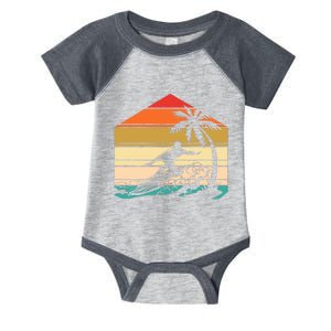 Surfer Summer Tropical Sunset Infant Baby Jersey Bodysuit