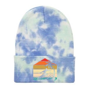 Surfer Summer Tropical Sunset Tie Dye 12in Knit Beanie