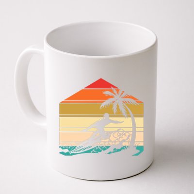 Surfer Summer Tropical Sunset Coffee Mug