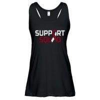 Support Squad Throat Oral Head & Neck Cancer Awareness Ladies Essential Flowy Tank