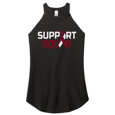 Support Squad Throat Oral Head & Neck Cancer Awareness Women's Perfect Tri Rocker Tank