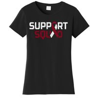 Support Squad Throat Oral Head & Neck Cancer Awareness Women's T-Shirt