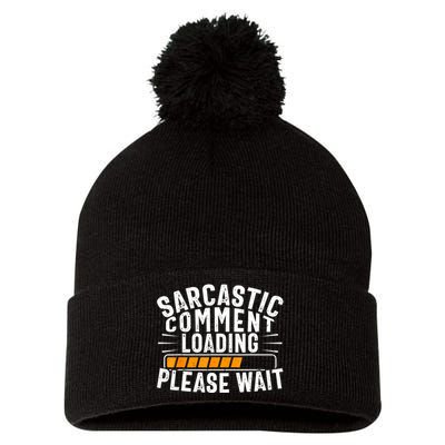 Sarcasm , Sarcastic Tee, Novelty Humor , Witty Pom Pom 12in Knit Beanie