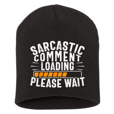 Sarcasm , Sarcastic Tee, Novelty Humor , Witty Short Acrylic Beanie