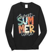 Sweet Summer Time Retro Vintage Graphic Long Sleeve Shirt