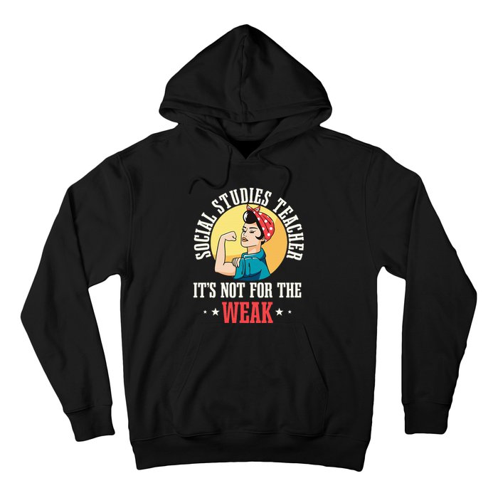 Social Studies Teacher School Educator Professor Worker Hoodie