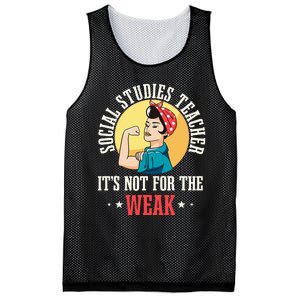 Social Studies Teacher School Educator Professor Worker Mesh Reversible Basketball Jersey Tank