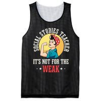 Social Studies Teacher School Educator Professor Worker Mesh Reversible Basketball Jersey Tank