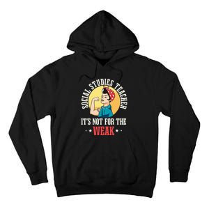 Social Studies Teacher School Educator Professor Worker Tall Hoodie