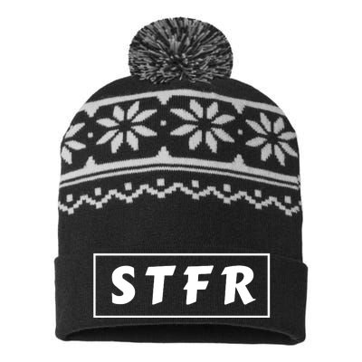 STFR Sell The F'ing Rip, Bitcoin Crypto, Stocks, Crypto, BTC USA-Made Snowflake Beanie