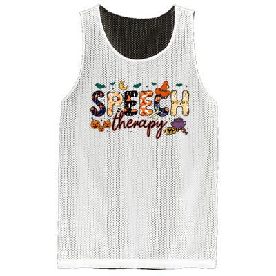 Slp Speech Therapist Halloween Mesh Reversible Basketball Jersey Tank