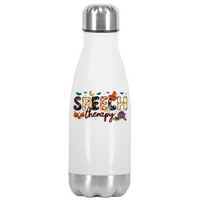 Slp Speech Therapist Halloween Stainless Steel Insulated Water Bottle