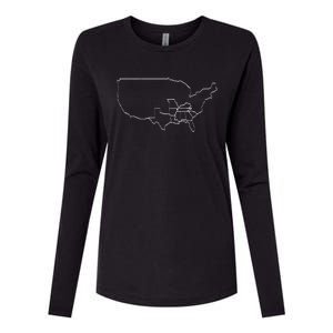 Sec State T Womens Cotton Relaxed Long Sleeve T-Shirt