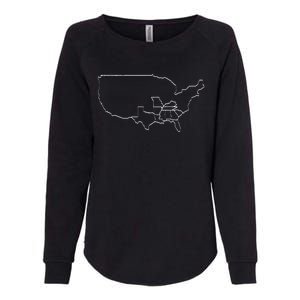 Sec State T Womens California Wash Sweatshirt