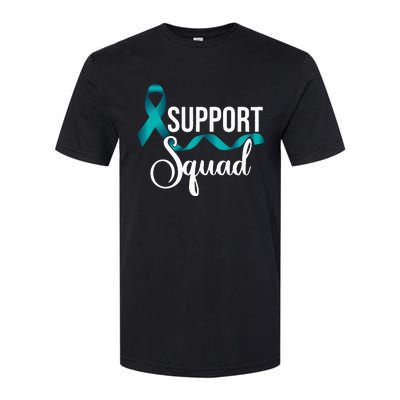 Support Squad Teal Ribbon Stop Sexual Assault Awareness Softstyle® CVC T-Shirt