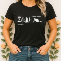 SchröDingers String Theory Cat Physics Quantum Mechanism Women's T-Shirt