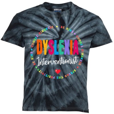 School Support Team Dyslexia Interventionist Squad Reading Kids Tie-Dye T-Shirt